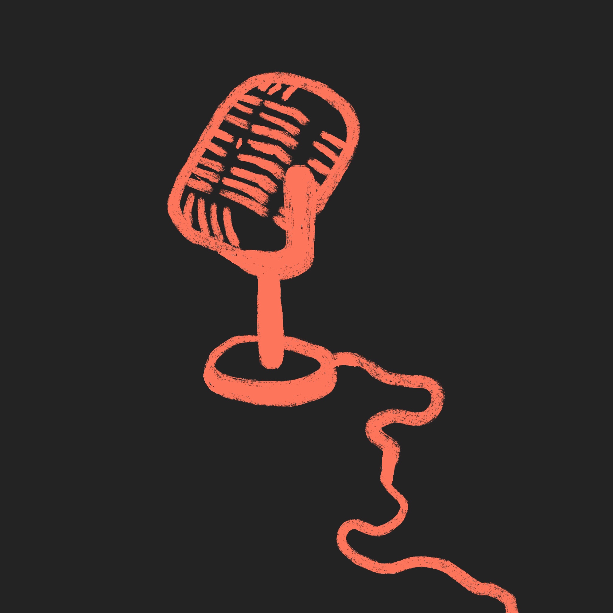 Podcast microphone — Nodes of Design, India's #1 design podcast hosted by Tejj